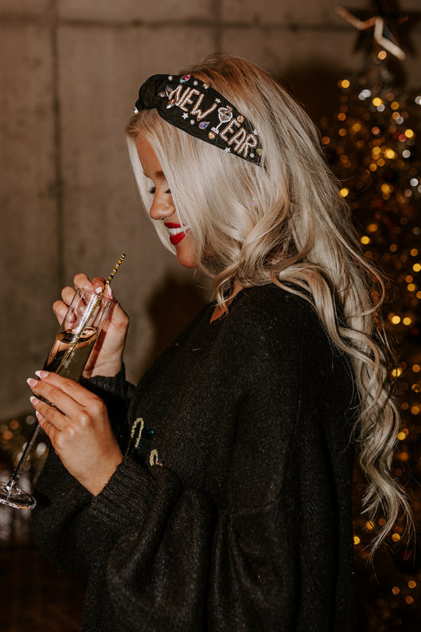 New Year Embellished Headband