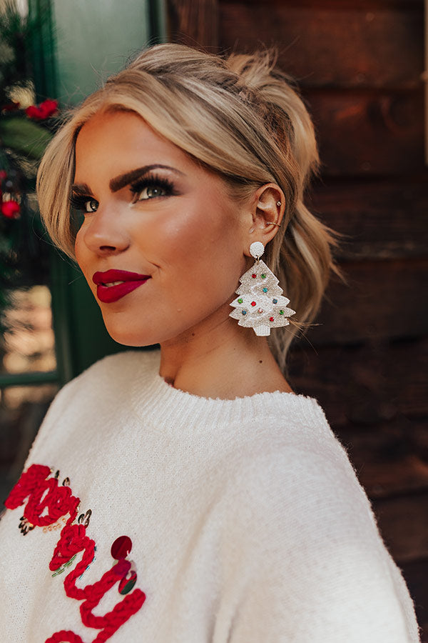 Oh Christmas Tree Beaded Earrings