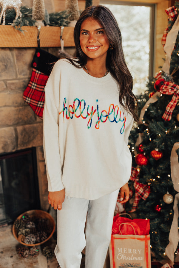 A Holly Jolly Christmas Knit Sweater Image - 2