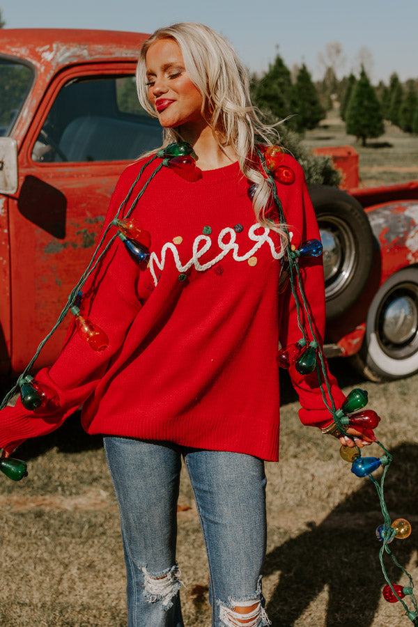 Verry Merry Knit Sweater Image - 1