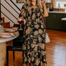 Mystic Moonlight Floral Smocked Midi Curves Image - 1