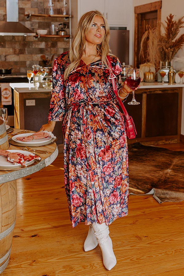 Autumn Harmony Velvet Midi Curves Image - 1