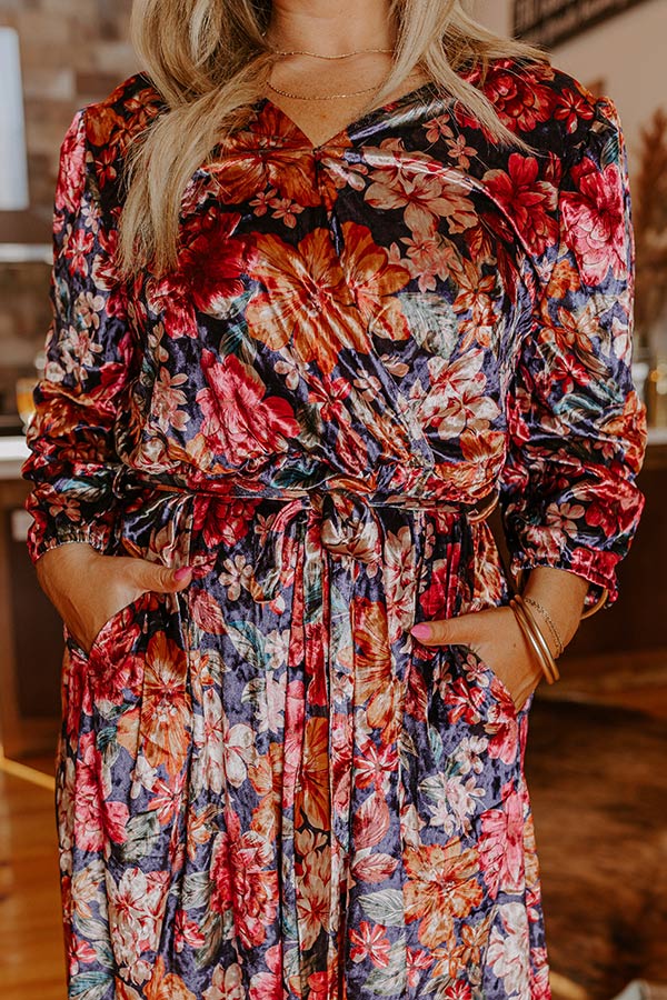 Autumn Harmony Velvet Midi Curves Image - 2