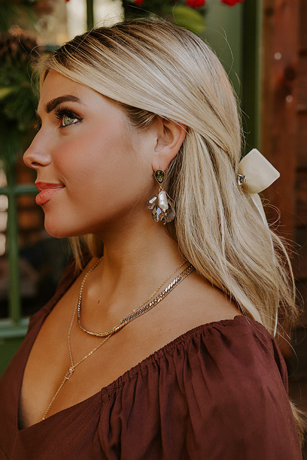Runway Reverie Earrings In Grey