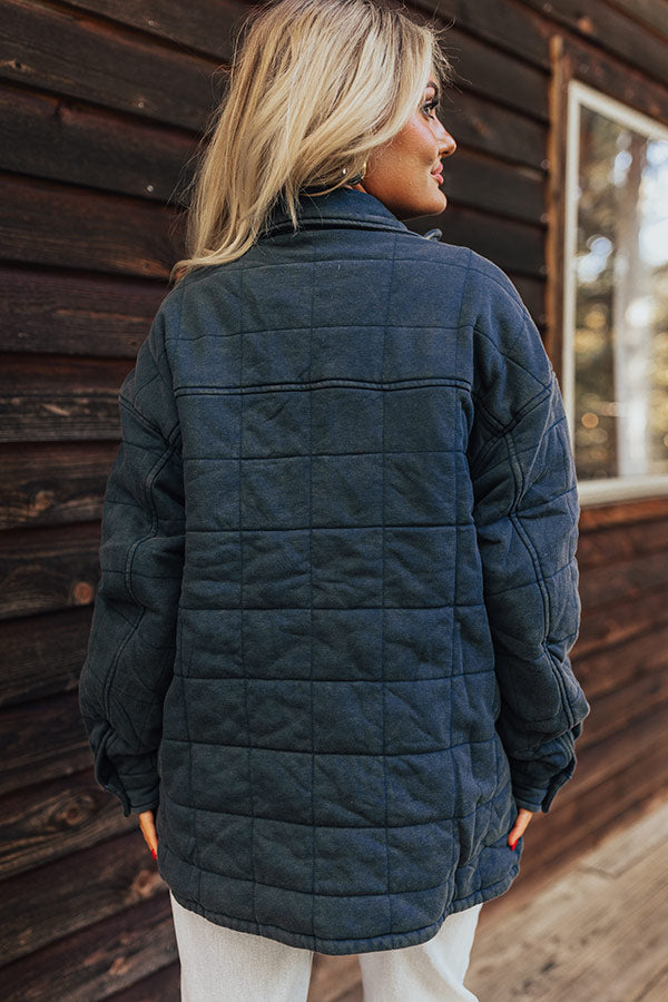 Woodsy Aroma Quilted Jacket in Vintage Black Image - 5
