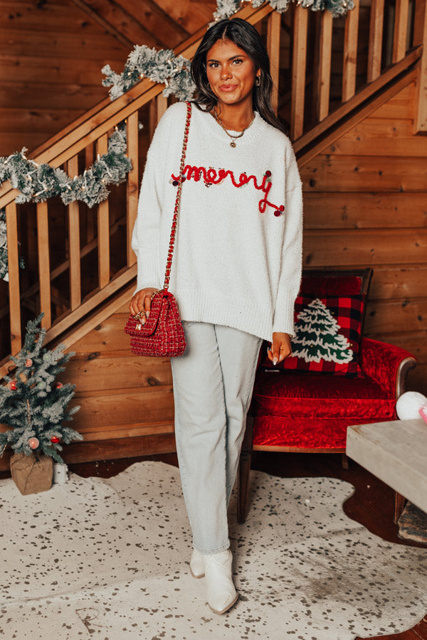 Merry Sequin Sweater Image - 5