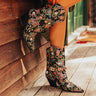 The Delilah Embellished Cowboy Boot in Black Image - 1