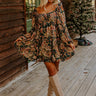 Gentle Heart Floral Smocked Dress in Teal Image - 1