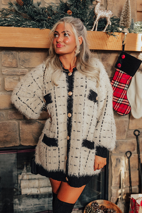 Snuggle Weather Eyelash Knit Cardigan Image - 4