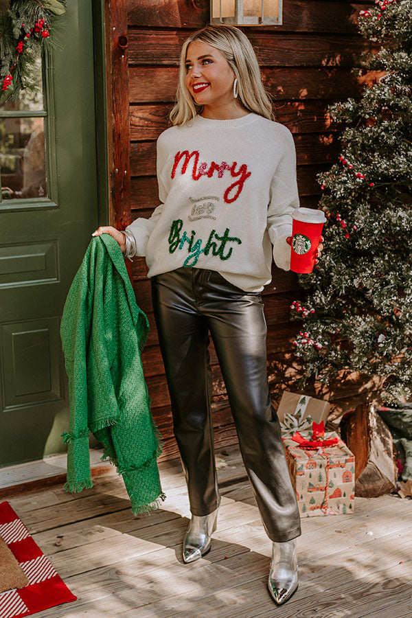 Merry And Bright Tinsel Sweater Image - 2