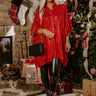 West Side Sparkle Sequin Tunic Top in Red Image - 1