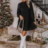 Grateful Life Pleated Mini Dress In Black Image - 1