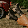 The Vienna Faux Leather Boot In Black Image - 1