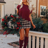 Meet Your Destiny Knit Top In Wine Image - 1