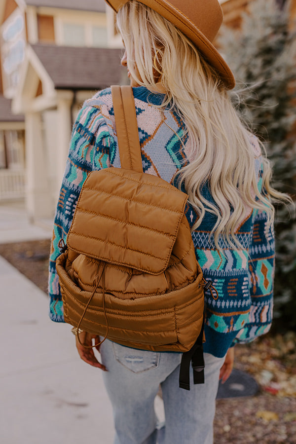 On The Way Backpack In Camel Image - 2