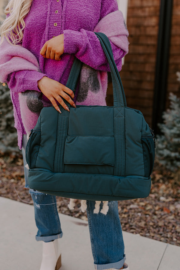 Slow Your Roll Tote In Teal Image - 1