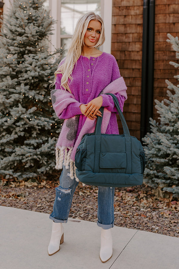 Slow Your Roll Tote In Teal Image - 2