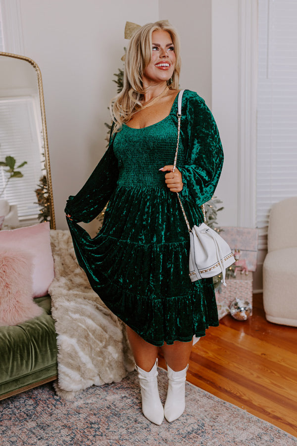 Midnight In London Velvet Midi Curves Image - 1