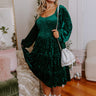 Midnight In London Velvet Midi Curves Image - 1