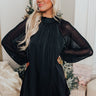 A Night In Paris Embellished Dress In Black Image - 1