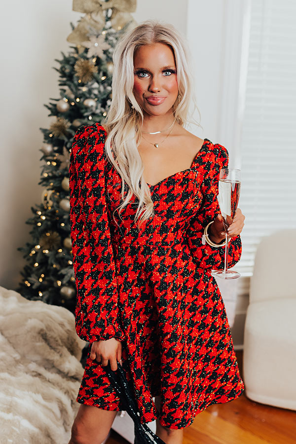 Twirl The Day Away Tweed Mini Dress Image - 1