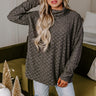 Whispering Winds Sweater Top in Charcoal Image - 1