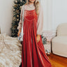 Evergreen State Of Mind Velvet Jumpsuit In Blush Image - 1