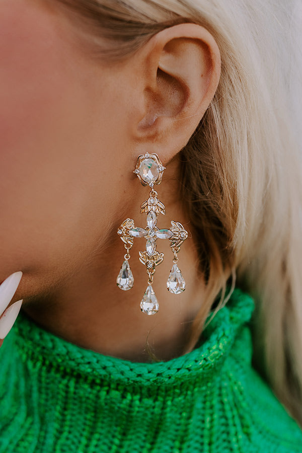 Destined For Decadence Earrings in Clear Image - 2