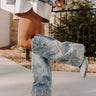 The Salute Embellished Denim Cowboy Boot Image - 1