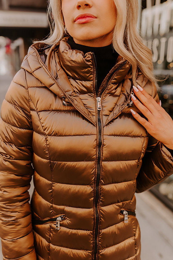 Winding Roads Puffer Coat Image - 2