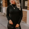 Foliage Falling Sweater Top In Black Image - 1