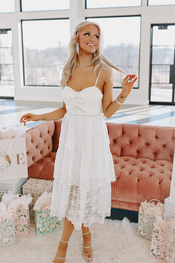 Lovely In Lace Tiered Midi Image - 3
