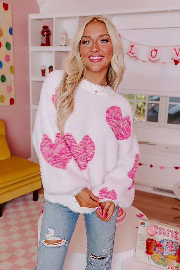 You're My Sweetheart Eyelash Knit Sweater Image - 4