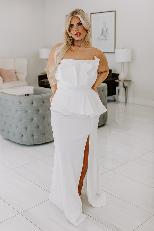 The Alanna Glitter Maxi Dress Curves Image - 3