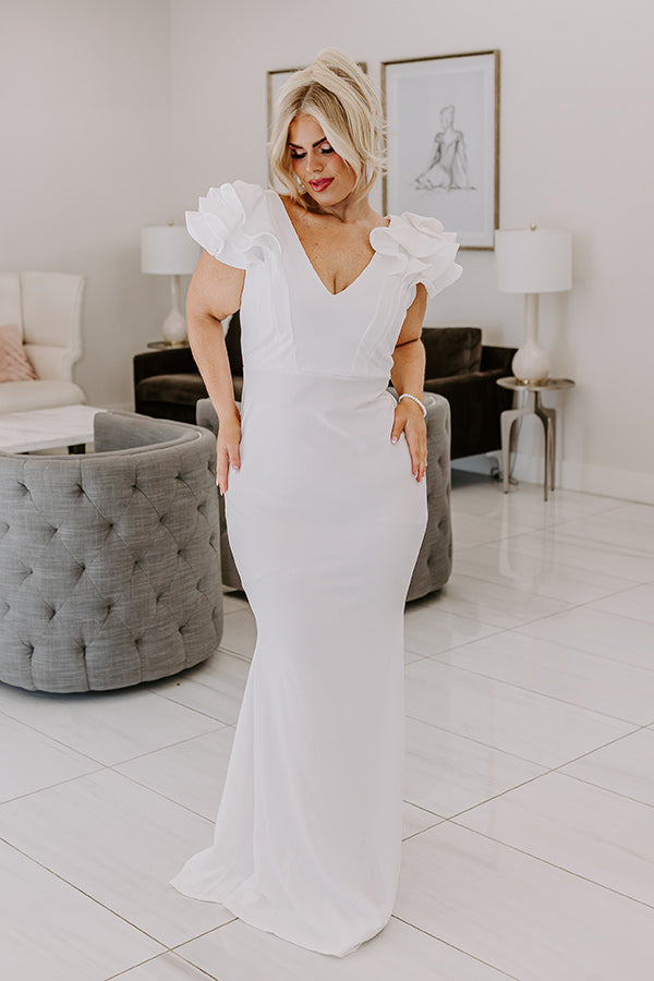 The Lindsey Ruffle Maxi Dress Curves Image - 1