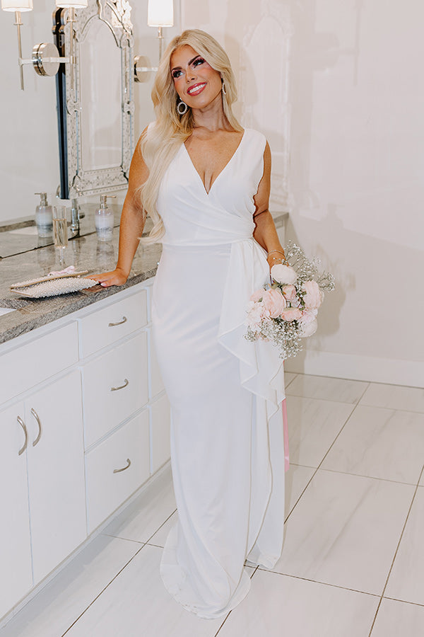 The Allie Ruffle Maxi Dress Curves Image - 1