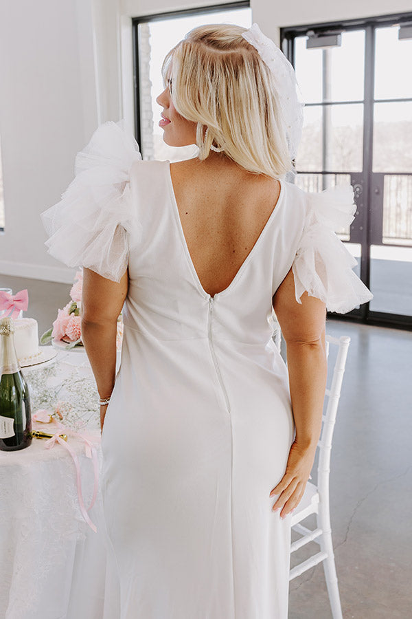 Yes To Forever Maxi Dress in White Curves Image - 4