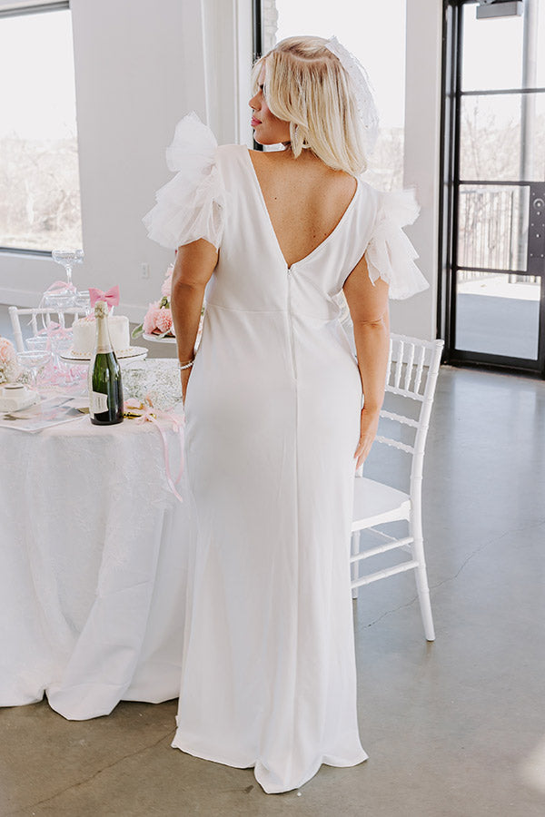 Yes To Forever Maxi Dress in White Curves Image - 5
