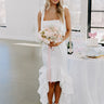 The Amberlee Satin High-Lo Dress Image - 1