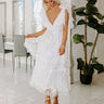 The Olivia Rose Embroidered Tiered Midi Image - 1