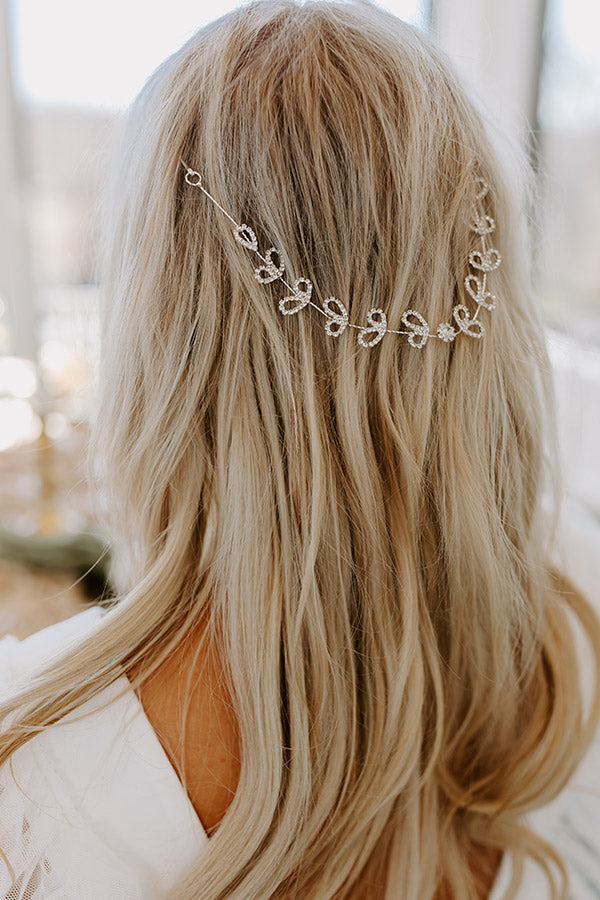 Heart's Desire Rhinestone Hair Piece Image - 2