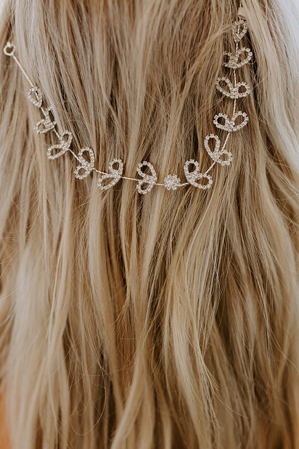 Heart's Desire Rhinestone Hair Piece Image - 3