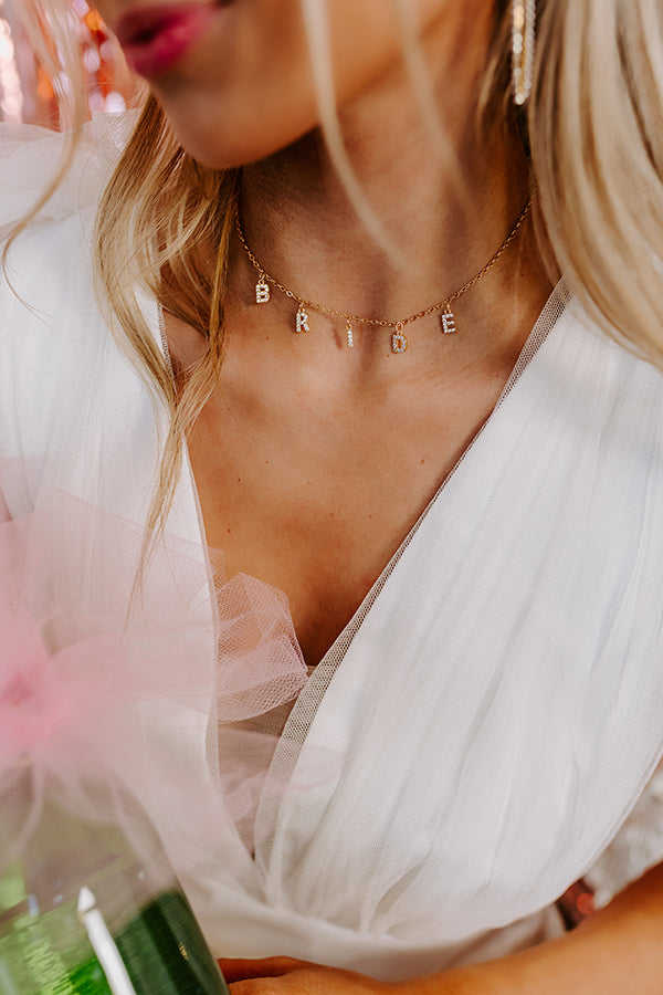 Bride Dainty Necklace Image - 1