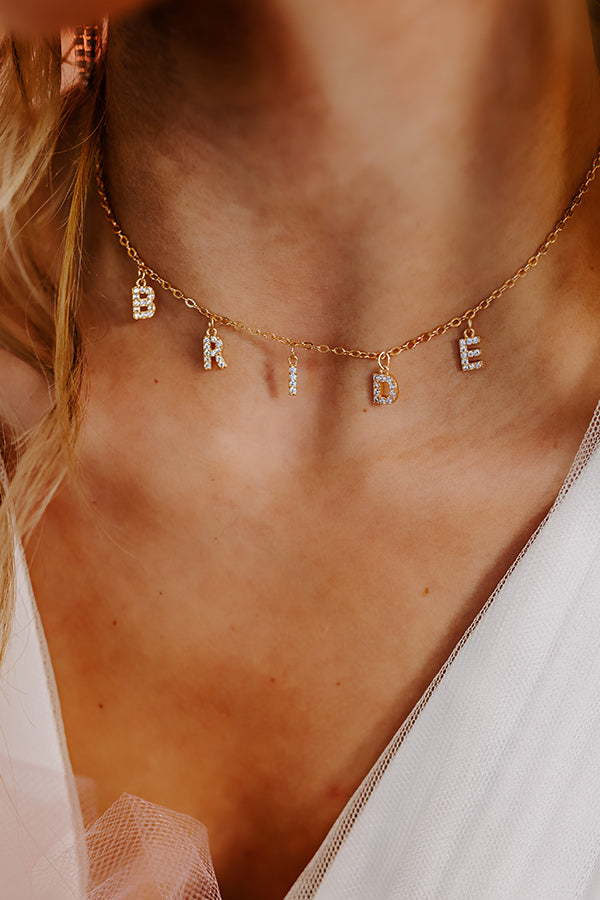Bride Dainty Necklace Image - 2