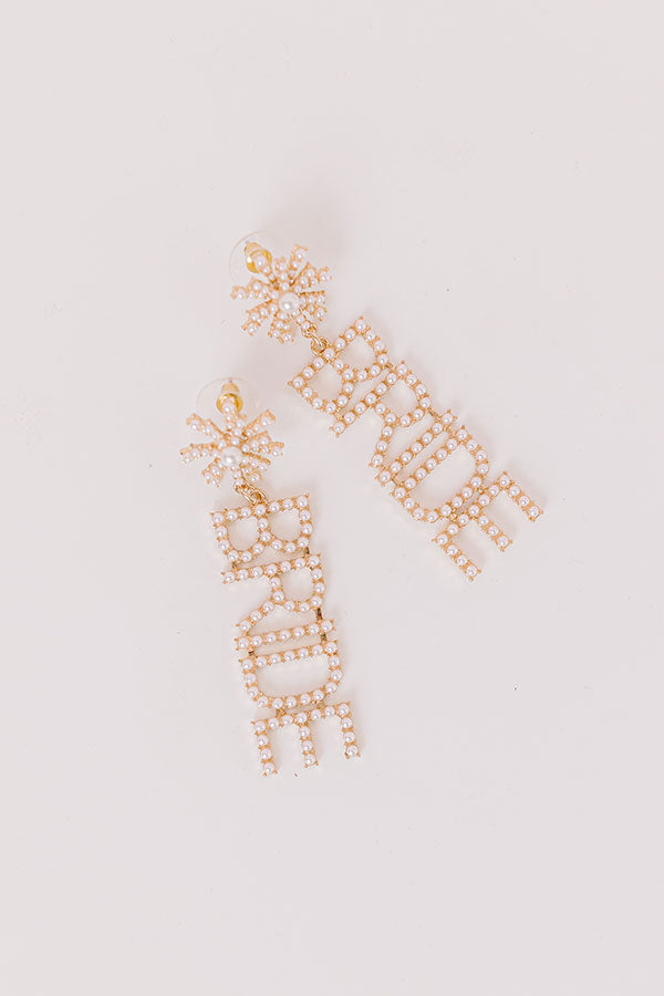 Bride Pearl Earrings Image - 1