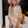 Let's Take A Trip Button Up In Orange Image - 1