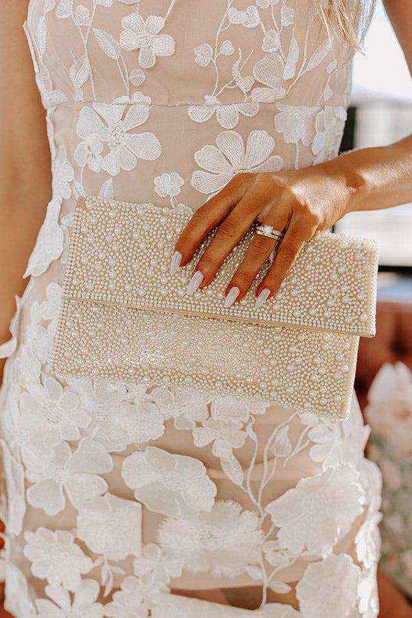 The Perfect Day Pearl Embellished Clutch Image - 1