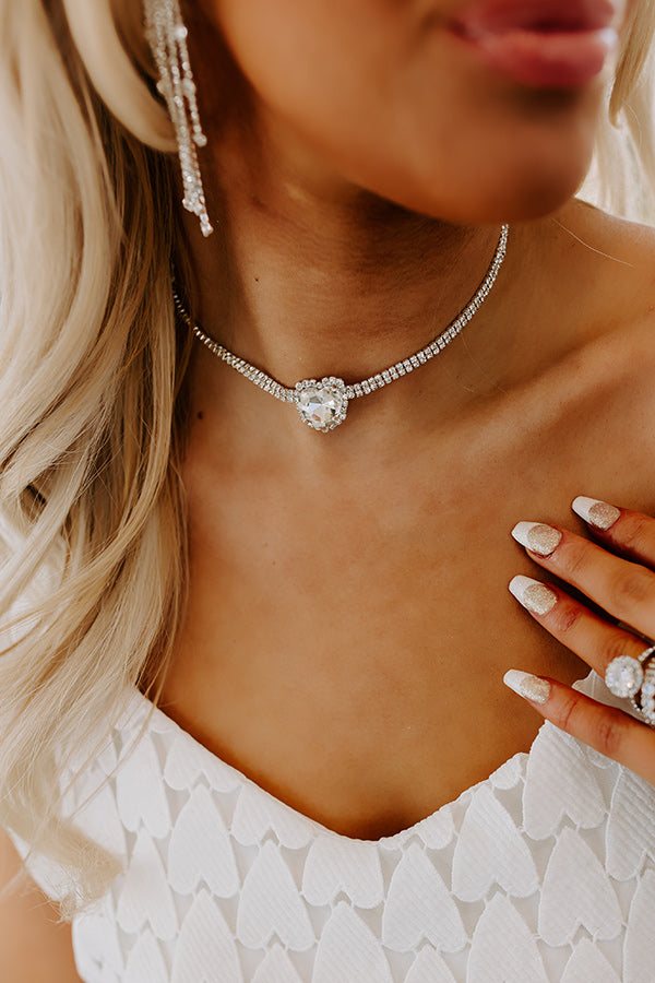 On Cloud Nine Rhinestone Choker