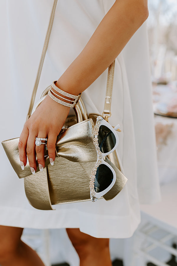 Bride To Be Embellished Cat Eye Sunglasses Image - 2