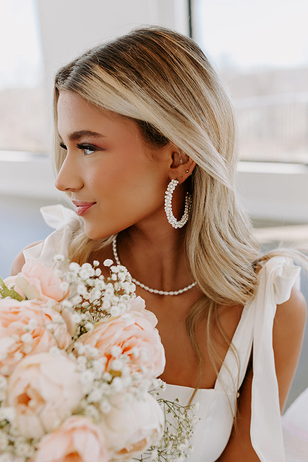 Visions of You Pearl Hoop Earrings